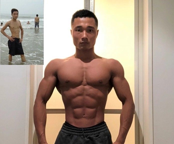 健康のために始めたワークアウトで筋肉をつけていったソンさん　ⓒ Thoi Dai